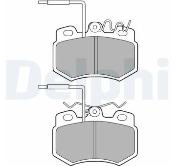 Sada brzdových destiček, kotoučová brzda DELPHI LP823
