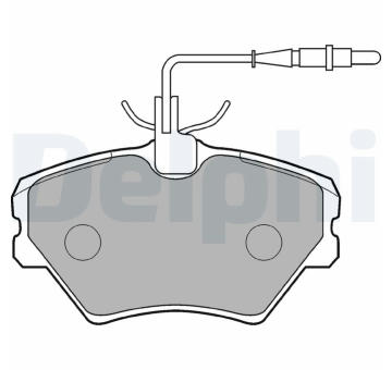 Sada brzdových destiček, kotoučová brzda DELPHI LP862