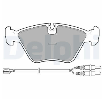 Sada brzdových destiček, kotoučová brzda DELPHI LP906