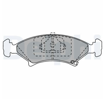 Sada brzdových destiček, kotoučová brzda DELPHI LP912