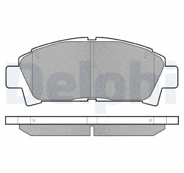 Sada brzdových destiček, kotoučová brzda DELPHI LP940