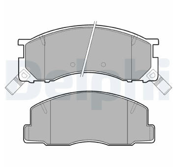 Sada brzdových destiček, kotoučová brzda DELPHI LP941