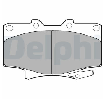 Sada brzdových destiček, kotoučová brzda DELPHI LP962