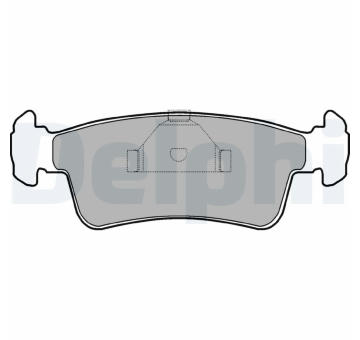 Sada brzdových destiček, kotoučová brzda DELPHI LP969