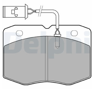 Sada brzdových destiček, kotoučová brzda DELPHI LP970