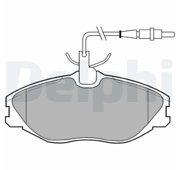 Sada brzdových platničiek kotúčovej brzdy DELPHI LP986