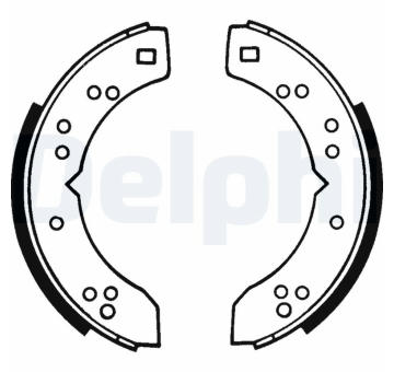 Sada brzdových čelistí DELPHI LS1047