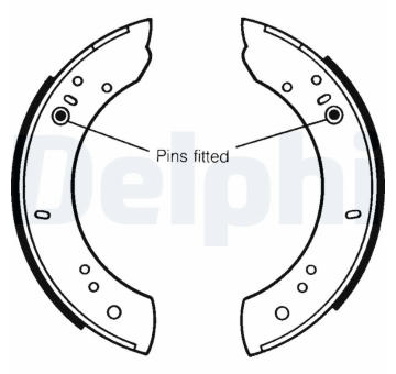 Sada brzdových čelistí DELPHI LS1072
