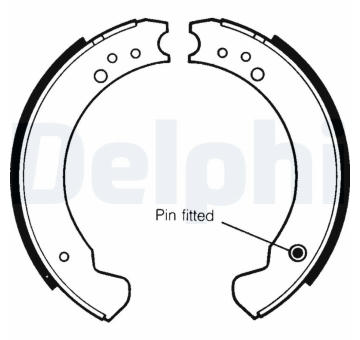 Sada brzdových čelistí DELPHI LS1089
