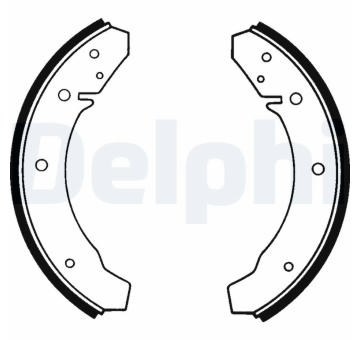 Sada brzdových čelistí DELPHI LS1098