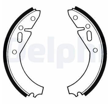 Sada brzdových čelistí DELPHI LS1163