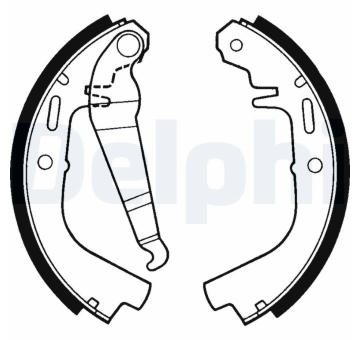 Sada brzdových čelistí DELPHI LS1231
