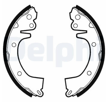 Sada brzdových čelistí DELPHI LS1279