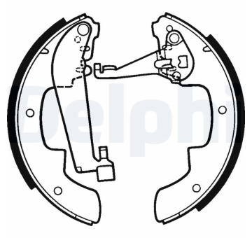 Sada brzdových čelistí DELPHI LS1299