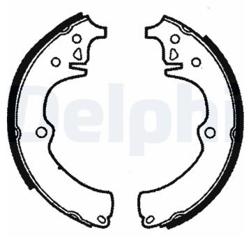 Sada brzdových čelistí DELPHI LS1330