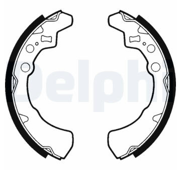 Sada brzdových čelistí, parkovací brzda DELPHI LS1360