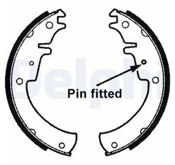 Sada brzdových čelistí DELPHI LS1380