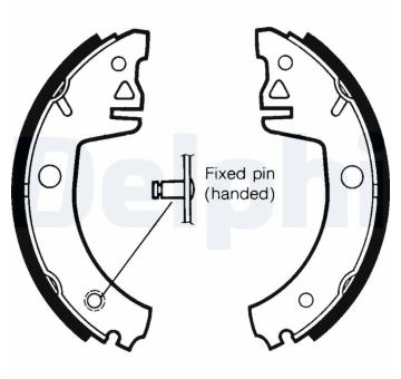 Sada brzdových čelistí DELPHI LS1438