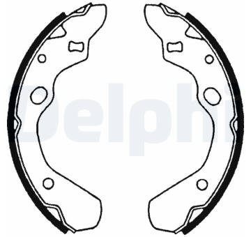 Sada brzdových čelistí DELPHI LS1516