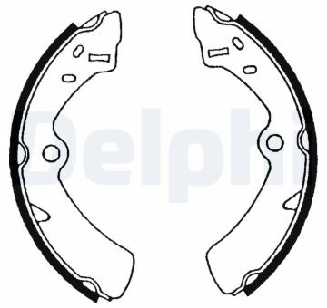 Sada brzdových čelistí DELPHI LS1576