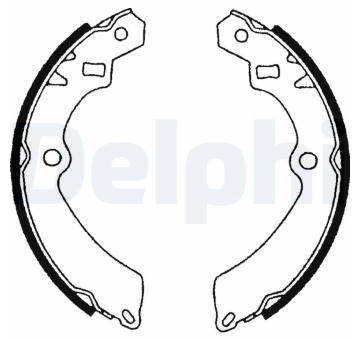 Sada brzdových čelistí DELPHI LS1599