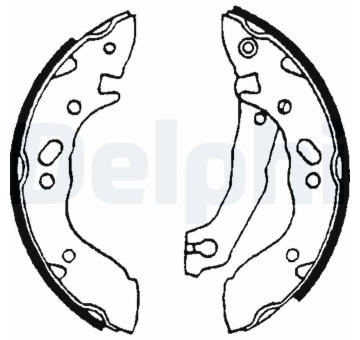 Sada brzdových čelistí DELPHI LS1609