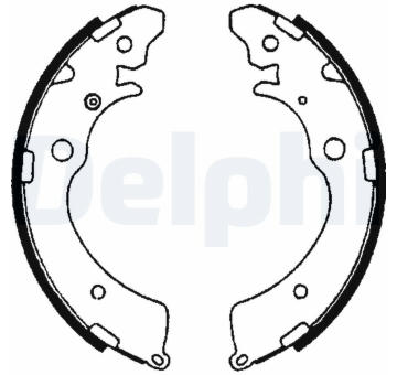 Sada brzdových čeľustí DELPHI LS1641