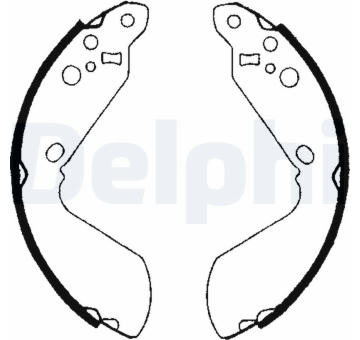 Sada brzdových čelistí DELPHI LS1651