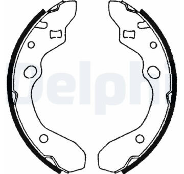Sada brzdových čelistí DELPHI LS1679