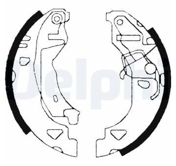 Sada brzdových čelistí DELPHI LS1682