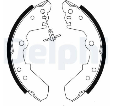 Sada brzdových čelistí DELPHI LS1687