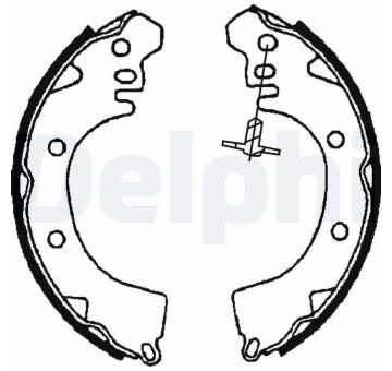 Sada brzdových čelistí DELPHI LS1705