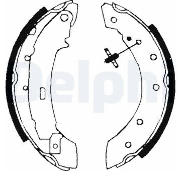 Sada brzdových čelistí DELPHI LS1717