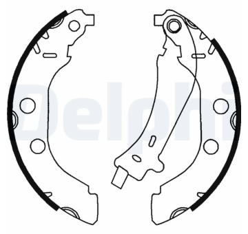 Sada brzdových čelistí DELPHI LS1723