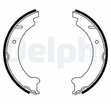 Sada brzdových čelistí, parkovací brzda DELPHI LS1781