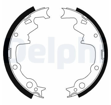 Sada brzdových čelistí DELPHI LS1800