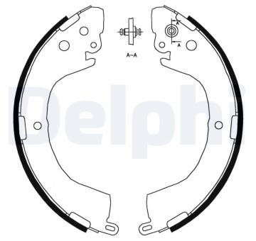 Sada brzdových čelistí DELPHI LS1826