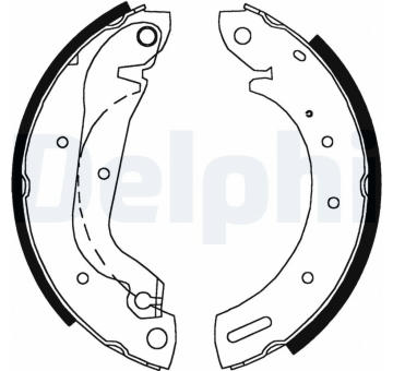 Sada brzdových čelistí DELPHI LS1827