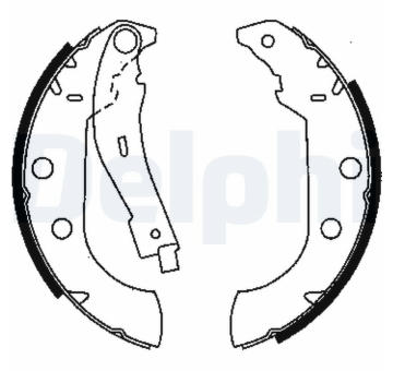 Sada brzdových čelistí DELPHI LS1833