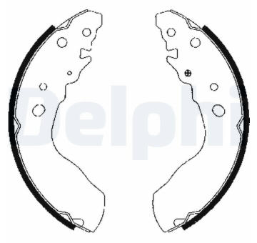 Sada brzdových čelistí DELPHI LS1845