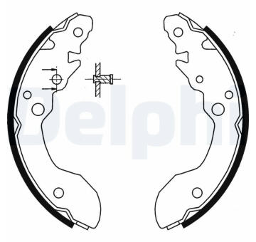 Sada brzdových čelistí DELPHI LS1856