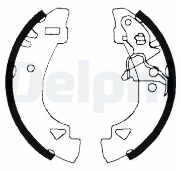 Sada brzdových čelistí DELPHI LS1860