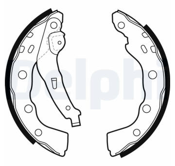 Sada brzdových čeľustí DELPHI LS1880