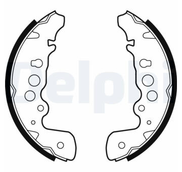 Sada brzdových čelistí DELPHI LS1882
