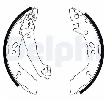 Sada brzdových čelistí DELPHI LS1891