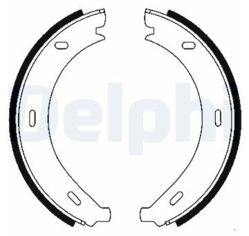 Sada brzdových čelistí, parkovací brzda DELPHI LS1902