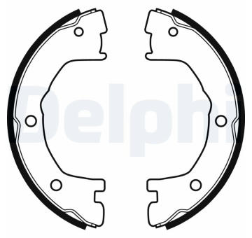 Sada brzdových čelistí, parkovací brzda DELPHI LS1919