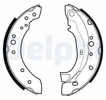 Sada brzdových čelistí DELPHI LS1921