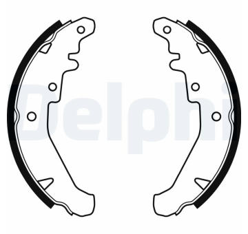 Sada brzdových čelistí DELPHI LS1924