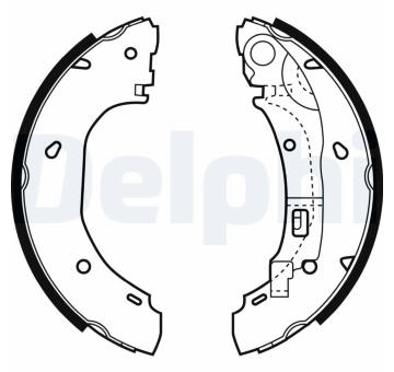 Sada brzdových čelistí DELPHI LS1925